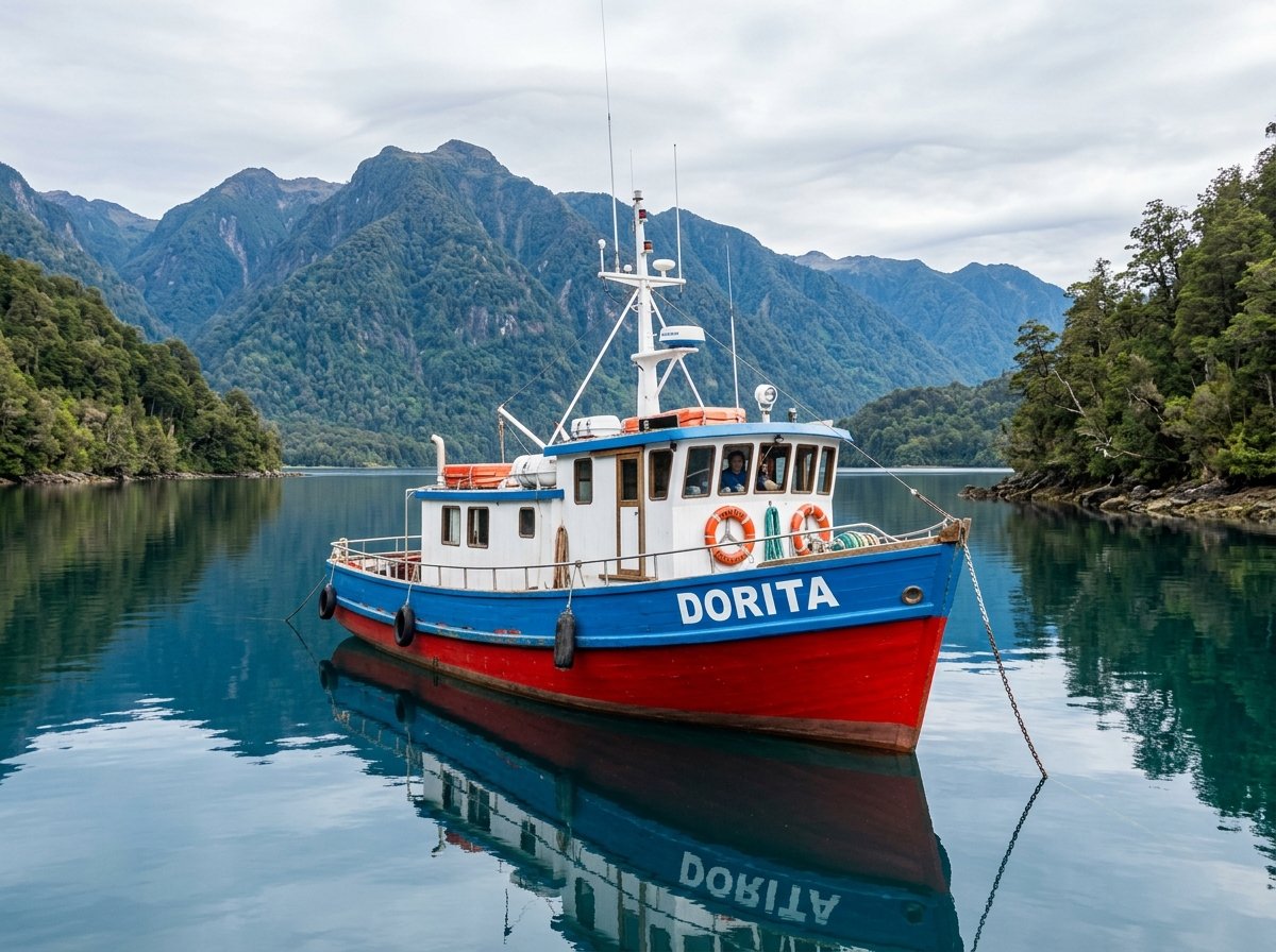 Lancha Dorita en Caleta El Manzano
